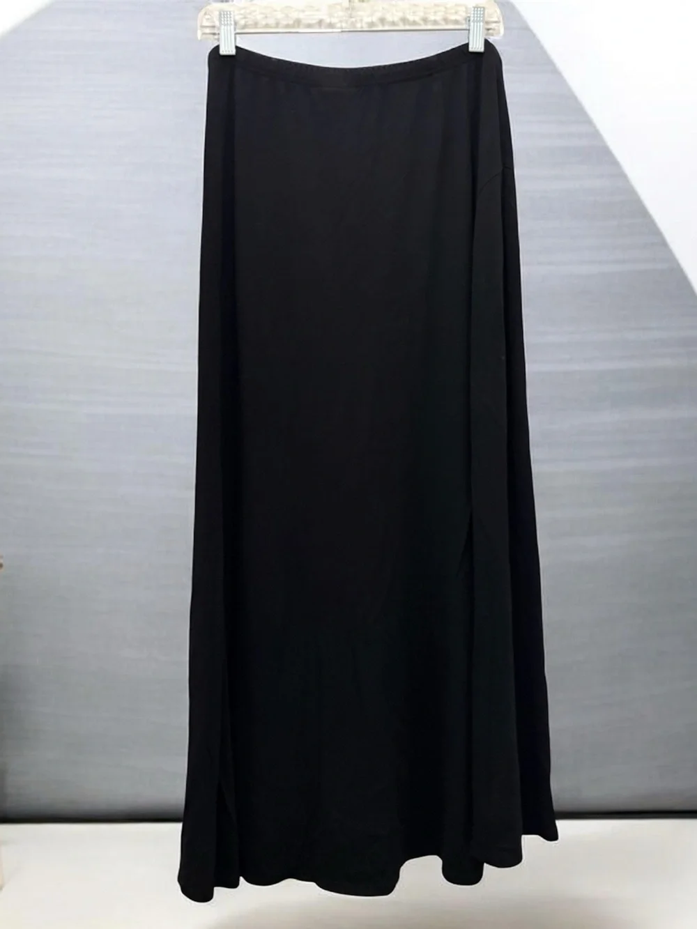 J.Jill Stretch Black Maxi Skirt with Elastic Waist Women’s Large Whimsygoth,90’s